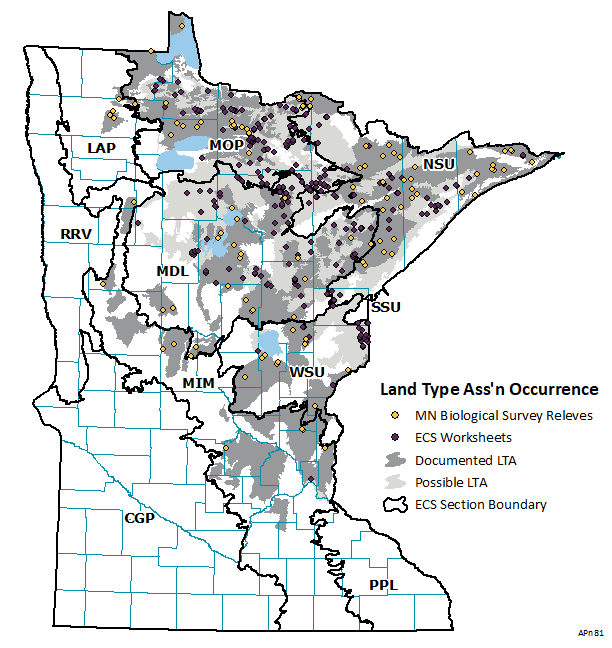 Distribution map for APn81