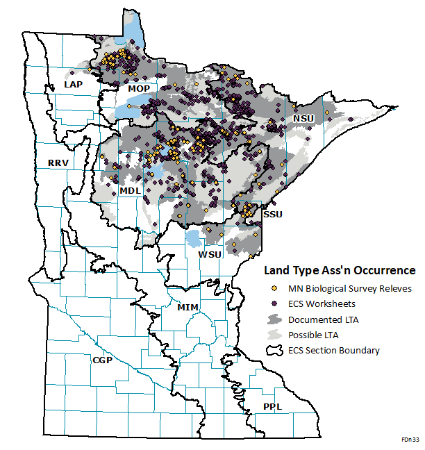 Distribution map for FDn33