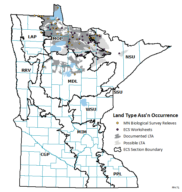 Distribution map for FPn71