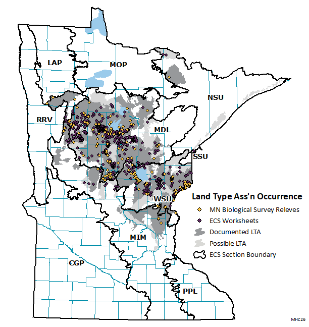 Distribution map for MHc26