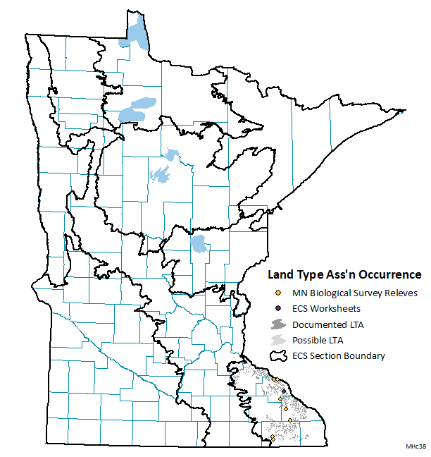 Distribution map for MHc38