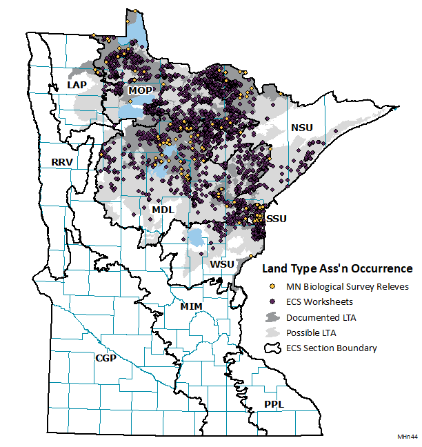 Distribution map for MHn44