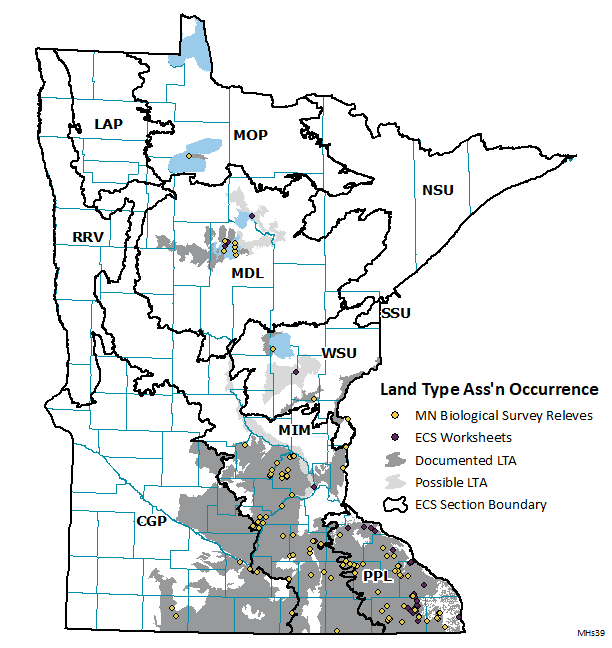 Distribution map for MHs39