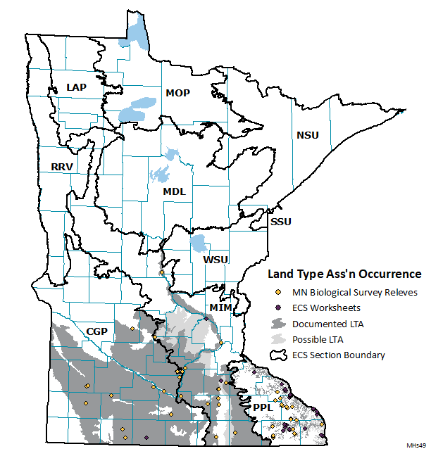 Distribution map for MHs49