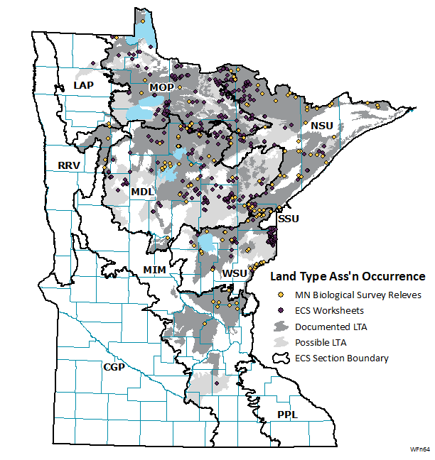 Distribution map for WFn64